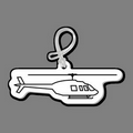 Helicopter (Right Side) Luggage/Bag Tag W/ Tab